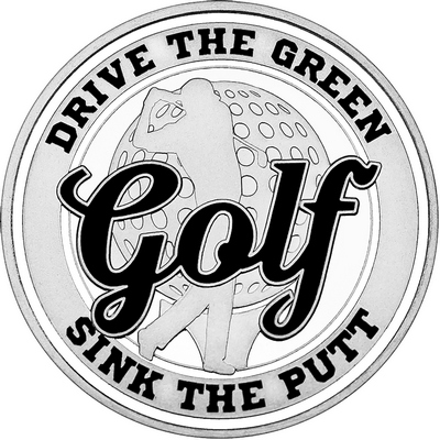 Black "Golf" with White Outer Circular Borders